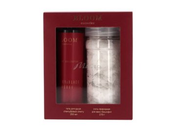 Набор подарочный BLOOM COSMETICS Black Cherry (Гель для душа, 250 мл + Соль для ванн, 270 г)