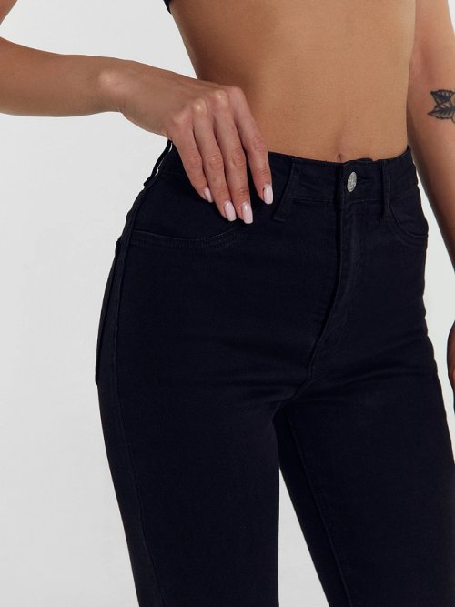 Брюки женские джинсовые jeggins в сером оттенке, фото 5 из 18