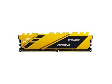 Оперативная память Netac Shadow DDR4-2666 16GB C19 Yellow NTSDD4P26SP-16Y