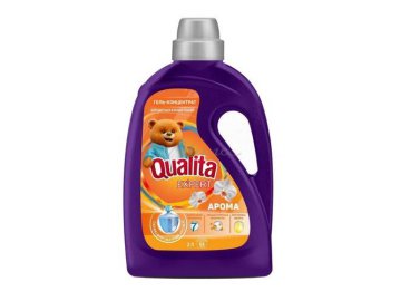 Гель-концентрат для стирки цветных и белых тканей QUALITA Expert Арома, 2 л