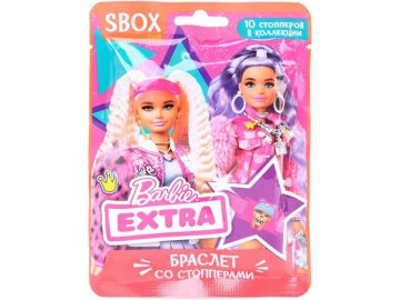 Браслеты BARBIE со съемными стопперами полимерные, 10 шт