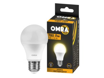 Лампа светодиодная OMRA А60 9Вт Е27 3000К