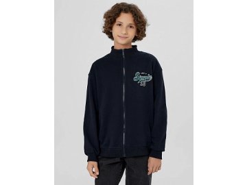 Толстовка для мальчиков синяя на молнии