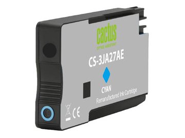 Картридж струйный Cactus CS-3JA27AE 963XL голуб.пигм. (25.5мл) для HP OfficeJet Pro 9010/9010e/9012/9014/9015/9016/9019