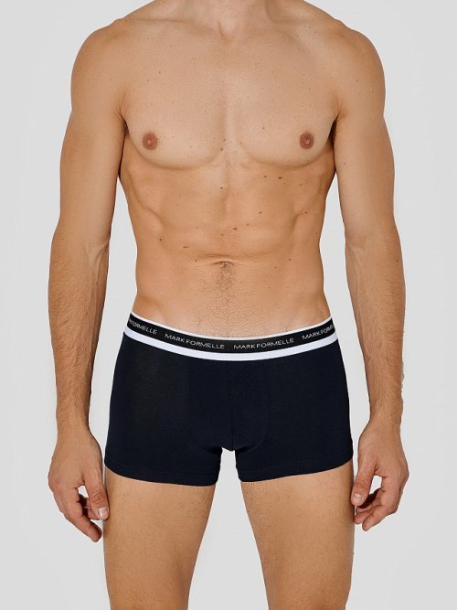 Мужские трусы-боксеры мультипак (2 шт.) в черном цвете, фото 2 из 30