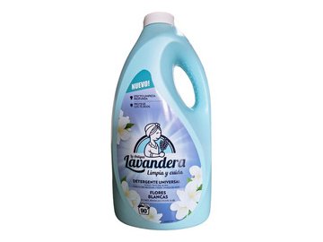 Гель для стирки LA ANTIGUA LAVANDERA Flores Blancas (90 стирок) 4,5л на акции в магазинах 5 элемент