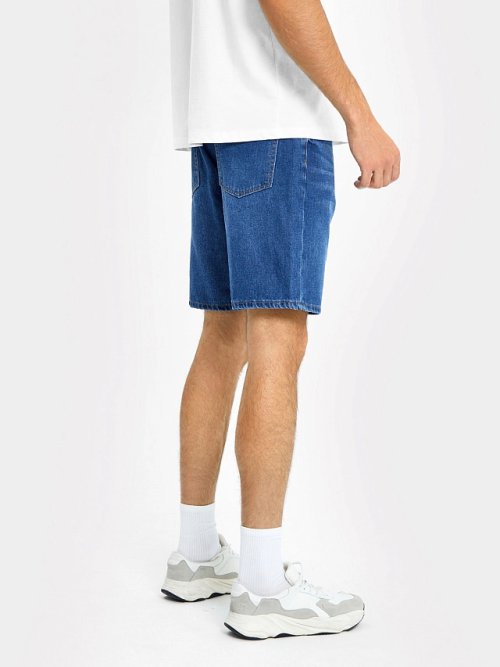 Джинсовые синие шорты для мужчин, фото 2 из 4