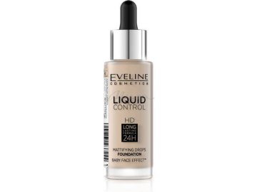 Тональная основа EVELINE Liquid control жидкая, 32 мл, N010 light beige