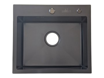 Мойка кухонная ГРАФИТ из нерж.стали + сифон + доз.+ коландер арт.WS35044B