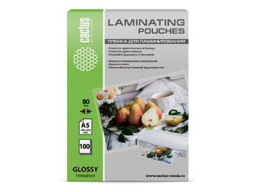 Пленка для ламинирования Cactus CS-LPGA580100