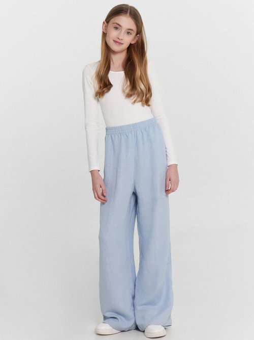 Брюки для девочек голубые, фото 4 из 6