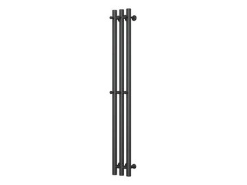 Полотенцесушитель Маргроид Inaro 100x6x12 профильный 6 крючков (черный матовый, частичная комплектация)