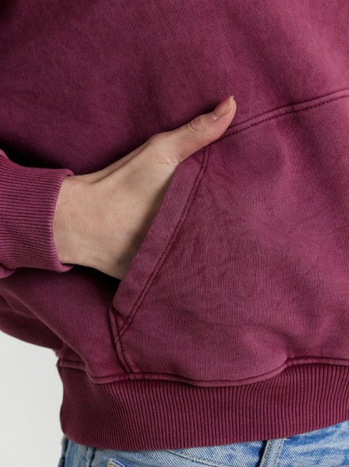 Худи женское фиолетовое с обработкой эйсид, фото 6 из 30