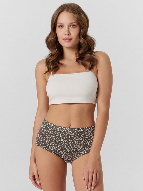 Трусы шортики женские с цветочным принтом, фото 1 из 24