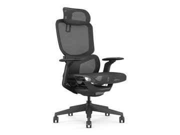 Кресло компьютерное SitZone E-JX-001А сетка, черный, крестов. пластик