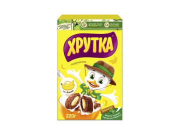 Подушечки злаковые Nestle Хрутка с начинкой вкус банана обогощ кальц 220 г