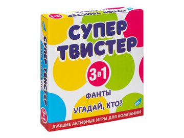 Игра детская комнатная DREAM MAKERS Супертвистер 3в1. Твистер. Фанты. Угадай, кто? 2314C