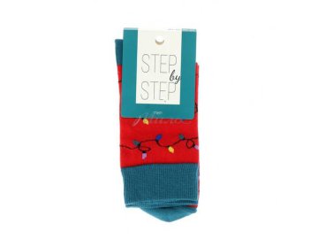 Акции Милы Кореличи Только в сети «Мила» - Носки мужские STEP by STEP, размер 25-27, цвет Гирлянда красный, арт. НМ 9041-40