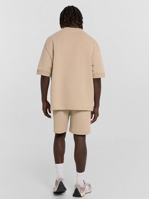 Комплект мужской бежевый с принтом и надписью "made for sunshine", фото 2 из 9