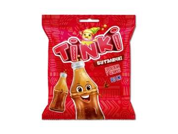 Мармелад Красный Пищевик Tinki Бутэлечкi  75 г Корона