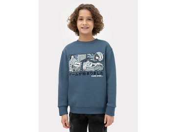 Джемпер для мальчиков синий с печатью Марк Формель