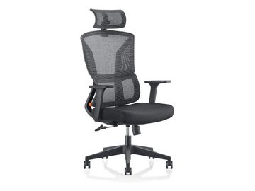 Кресло компьютерное SitZone U-065A (сетка/ткань, черный)