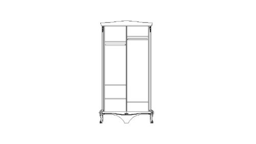 Шкаф для одежды Монако ММ-371-01/02, фото 2 из 2