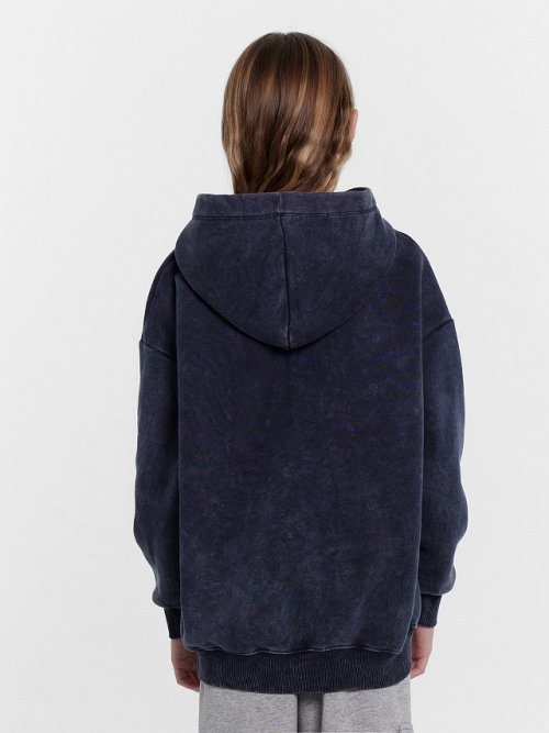 Худи для девочек серое с принтом, фото 4 из 6