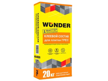 Клей для плитки WUNDER грес 20 кг