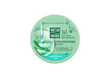 Гель-мультиуход для лица ЧИСТАЯ ЛИНИЯ для комбинированной кожи, 100 мл