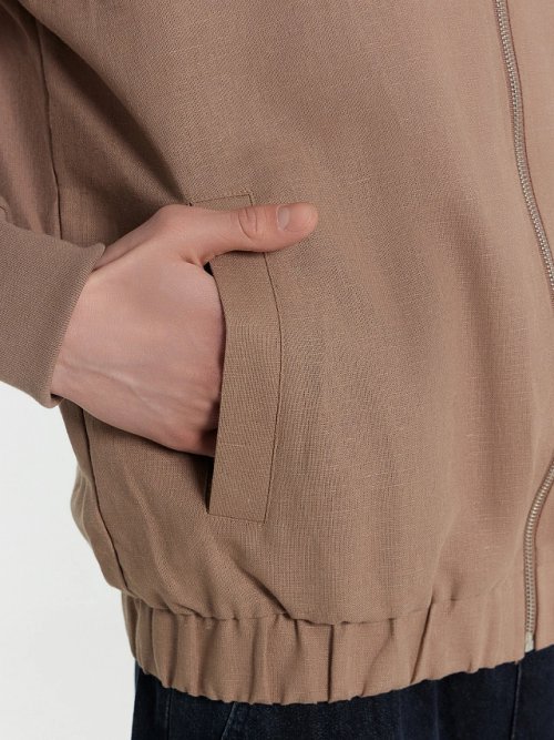 Бомбер мужской бежевый, фото 5 из 5