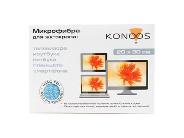 Салфетка из микрофибры KONOOS KT-1 (20х30 см)