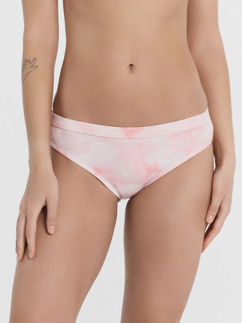 Трусы женские слипы розовые в технике тай-дай, фото 2 из 18