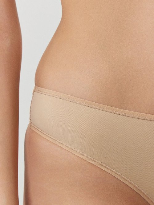 Трусы бразилиана женские бежевые, фото 6 из 24