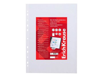Набор перфофайлов пластиковых Erich Krause Glossy Clear 46704 (10 шт)