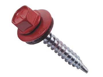 Саморез кров. 4,8х35(38) RAL 3005 винно-красный PT1  (50шт) FixHaus