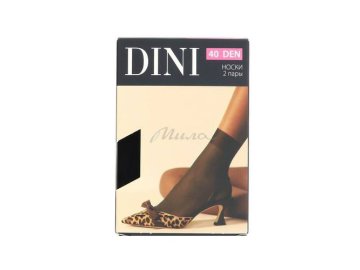 Акции Милы Дзержинск Только в сети «Мила» - Носки женские DINI Daily 40 ден, размер 23-25, цвет nero, 2 пары