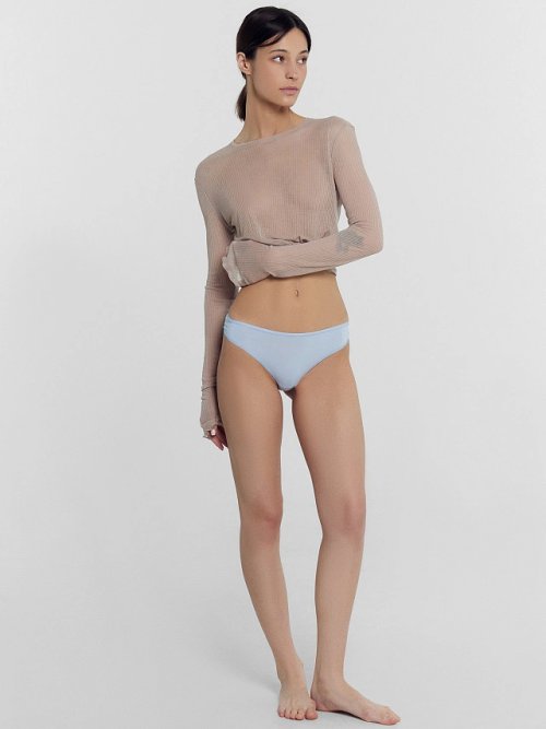 Трусы женские слип-бикини в голубом цвете, фото 4 из 15