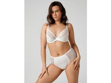 Бюстгальтер женский белый с кружевом