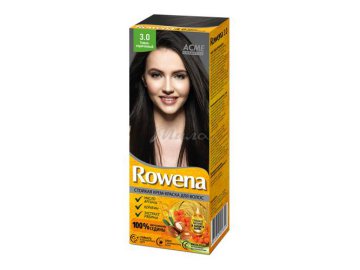 Крем-краска для волос ROWENA, тон 3.0 Тёмно-коричневый, 115 мл