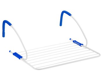 Сушилка для белья навесная HomeKo, бело-синяя, арт. BJ-C7MA в Минске Ома