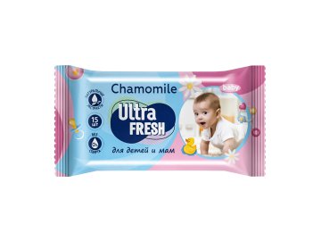 Салфетки влажные Ultra Fresh Baby 15 шт