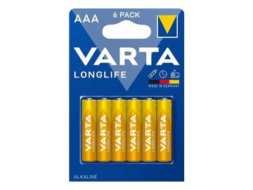 Батарейка Varta Longlife 6 AAA 04103101426 (6шт)