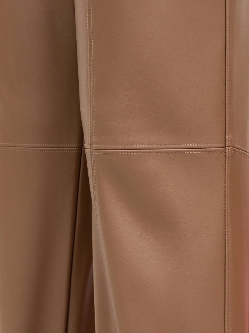 Брюки женские бежевые из экокожи, фото 8 из 8