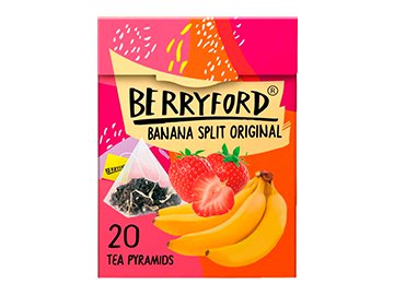 Чай Berryford Banana Split Original черный 20 пакетиков