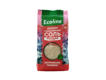 Соль Ecoline гималайская розовая мелкая экстра пищевая 0,5 кг