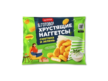 Хрустящие наггетсы со вкусом сметана и зелень зам. 290 г