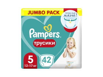 Подгузники-трусики Pampers Pants Junior (12-17кг) Джамбо Упак 42