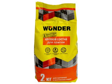 Клей для плитки WUNDER универсальный 2 кг