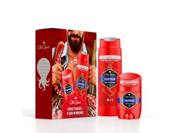 Набор подарочный OLD SPICE (Дезодорант Captain твердый, 50 мл + Гель для душа и шампунь 2 в 1 Captain, 250 мл) Мила